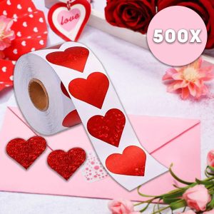 Лепенки во форма на срце (500 парчиња) | HEARTSTICKER