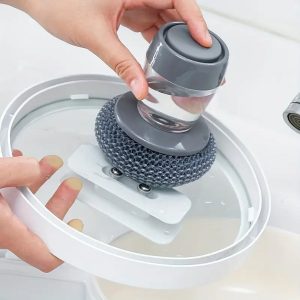 Четка за миење садови со дозатор за сапун | SUDSMASTER