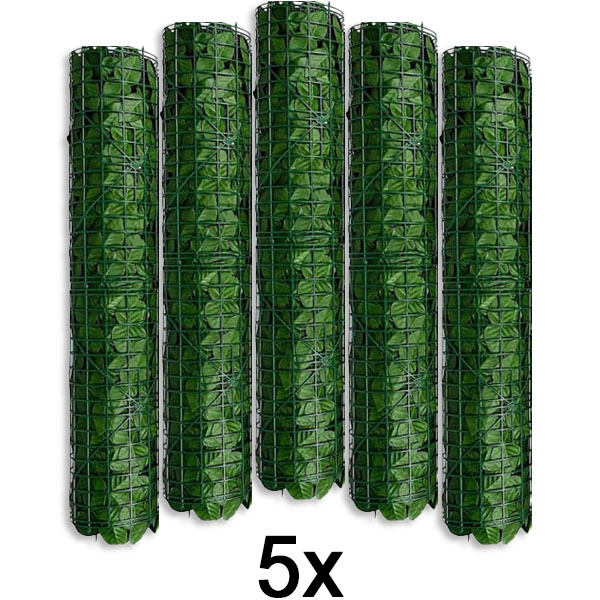 5x Панел за приватност со вештачки лисја | LEAFPANEL