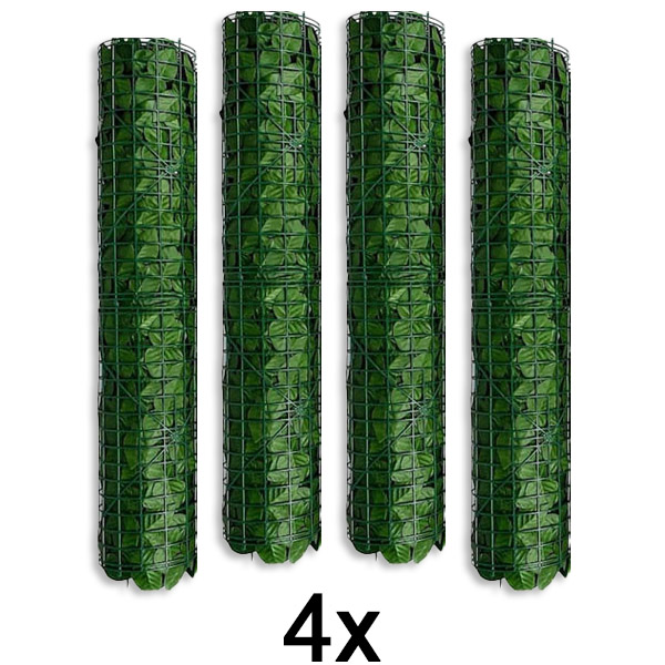 4x Панел за приватност со вештачки лисја | LEAFPANEL